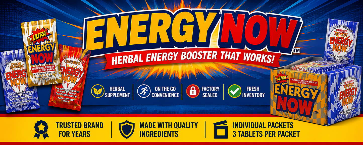 Ultra Energy Now Herbal Supplement Full Box