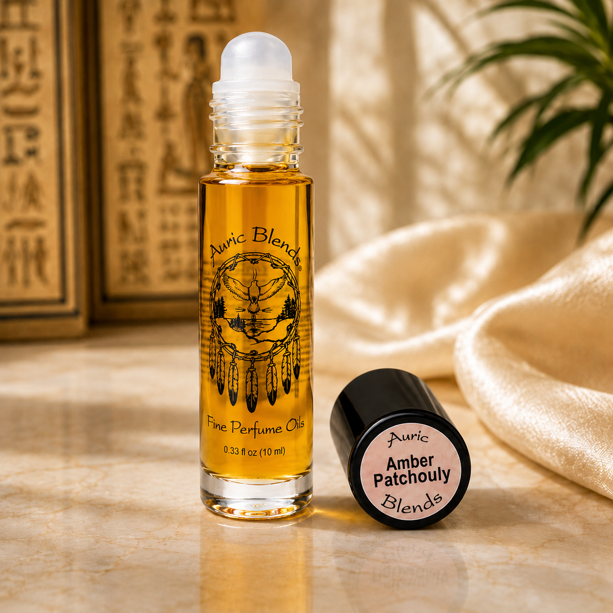 Auric Blends Amber Patchouli Fine Perfume Oil Roll-On – 0.33 fl oz (10 mL)