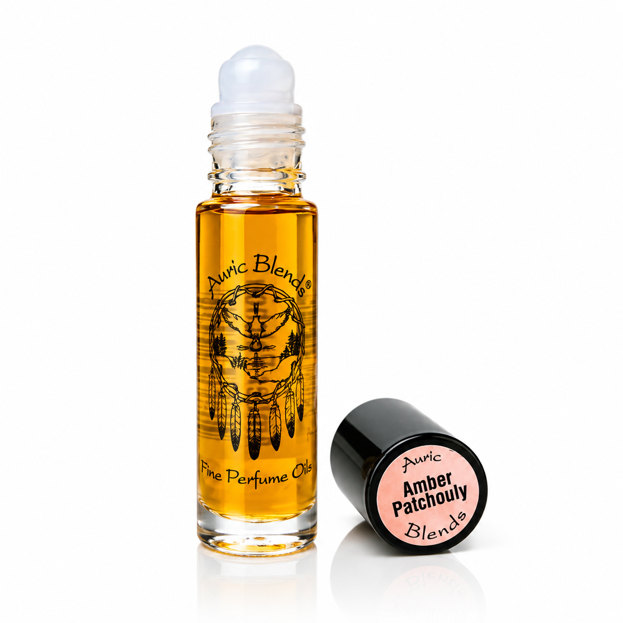 Auric Blends Amber Patchouli Fine Perfume Oil Roll-On – 0.33 fl oz (10 mL)