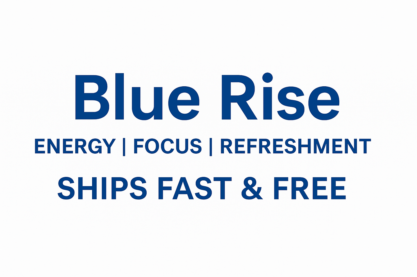Blue Rise – Energy & Focus Support Liquid (8 oz • 16 Servings)
