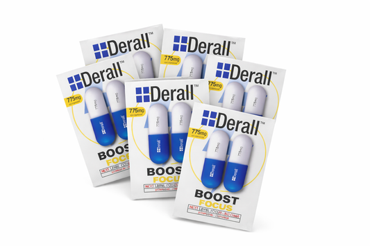 Derall Boost 775mg Capsules Energy Focus Mood Support 24ct