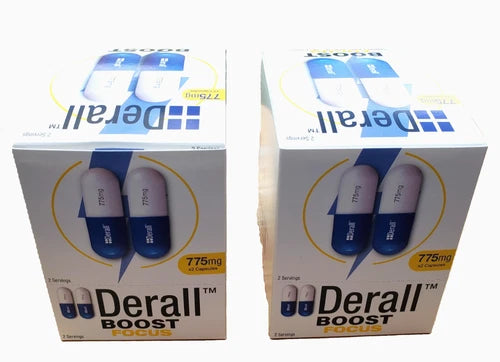 Derall Boost 775mg Capsules Energy Focus Mood Support 24ct