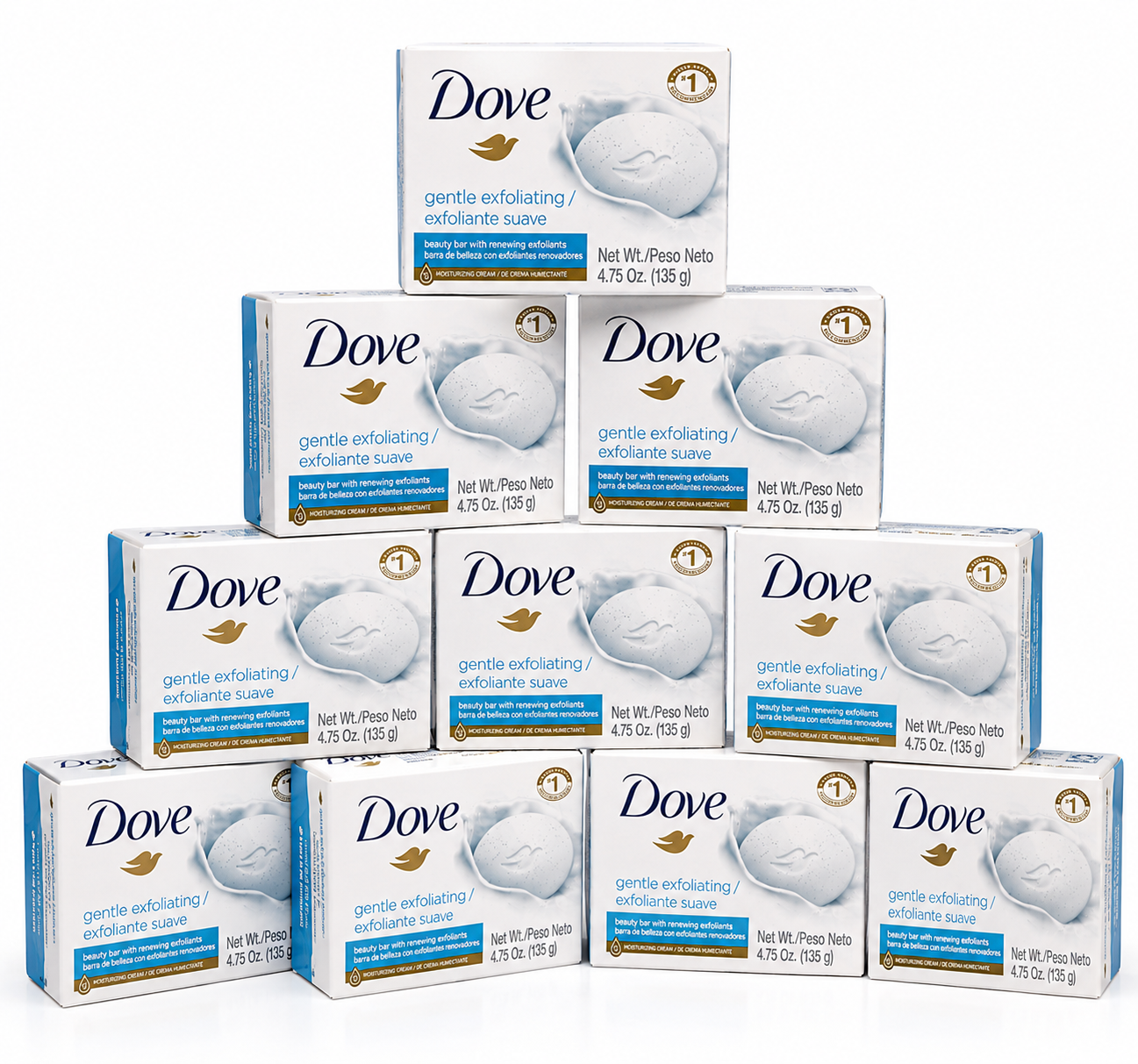 Dove Original Large Beauty Bar Soap – 4.75 oz (135 g)