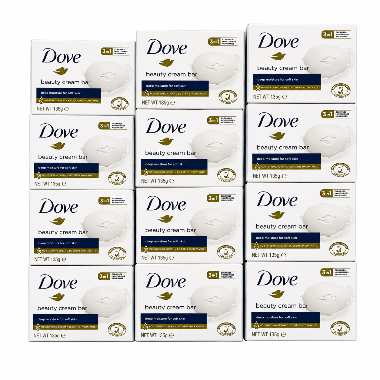 Dove Original Large Beauty Bar Soap – 4.75 oz (135 g)