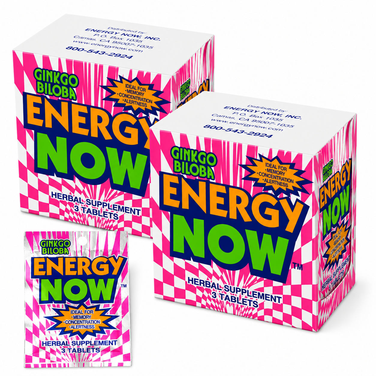 Energy Now Ginkgo Biloba Herbal Supplement