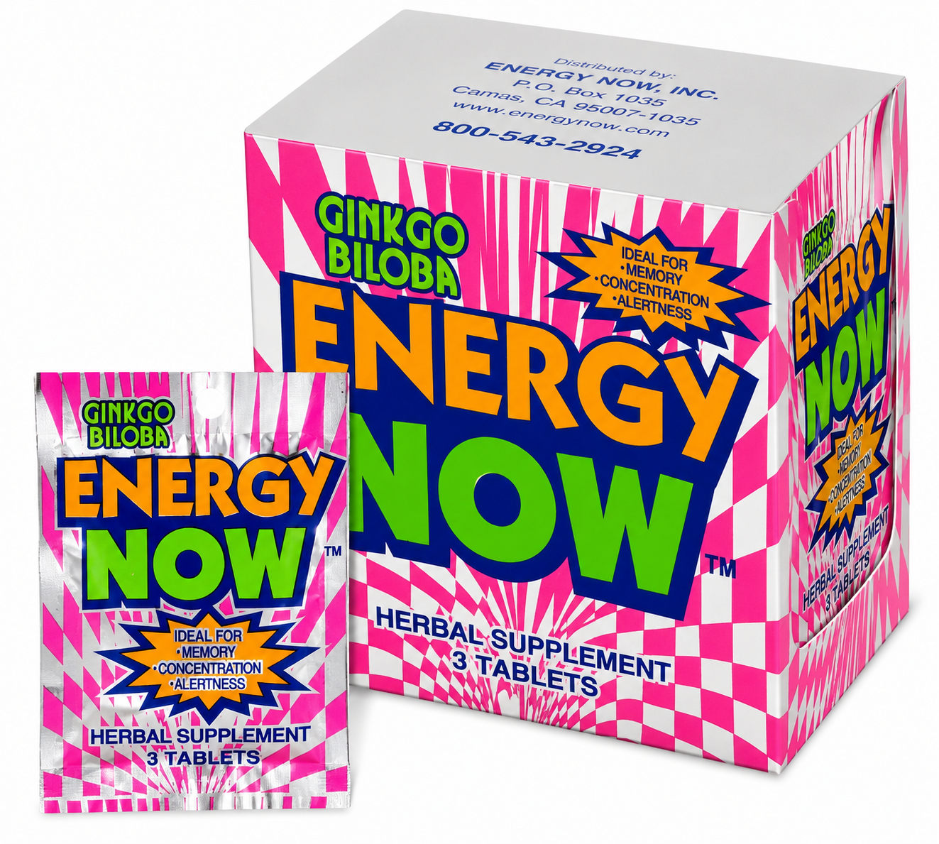Energy Now Ginkgo Biloba Herbal Supplement