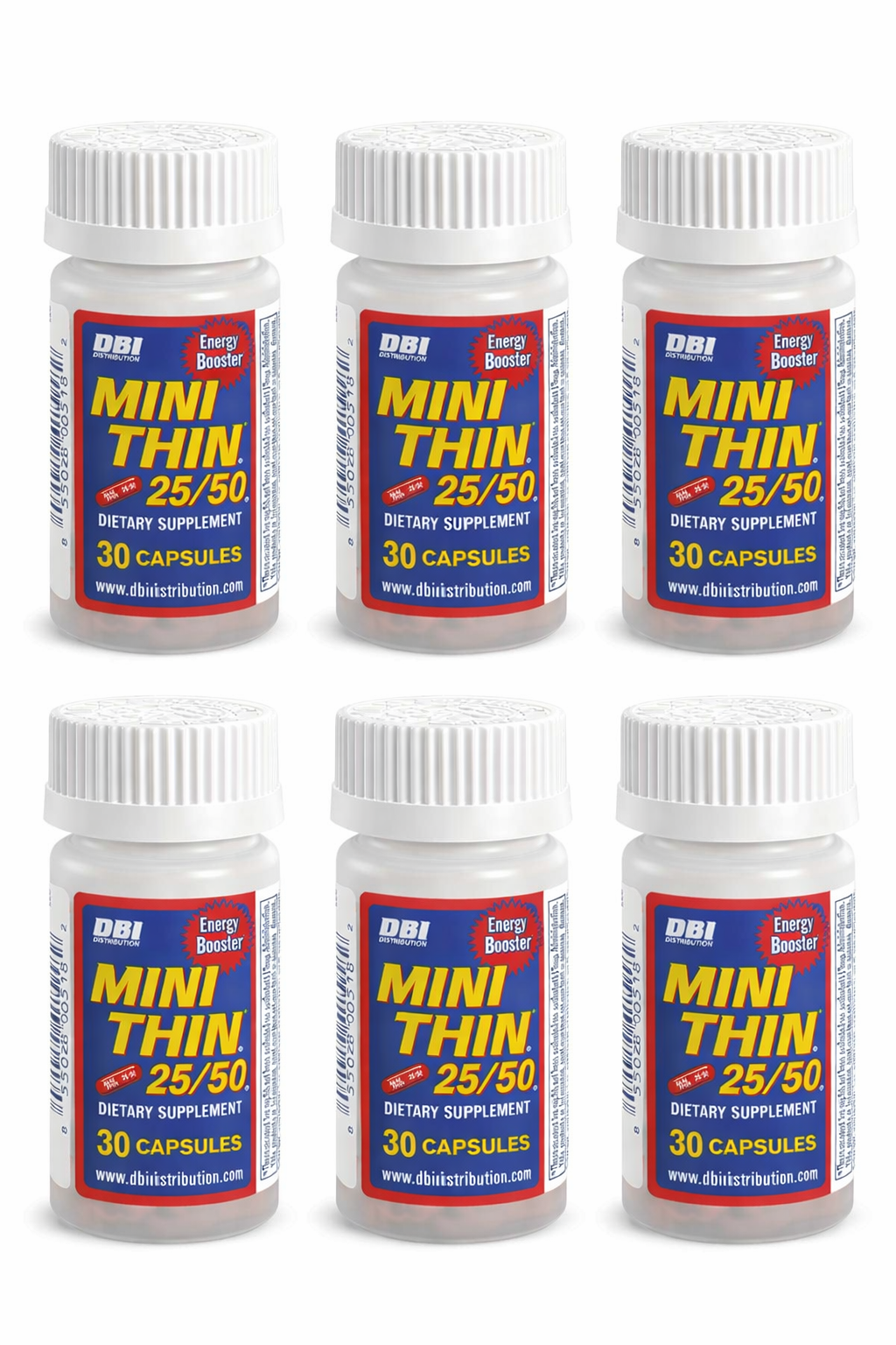 Mini Thin 25/50 Energy Booster – 30 Capsules