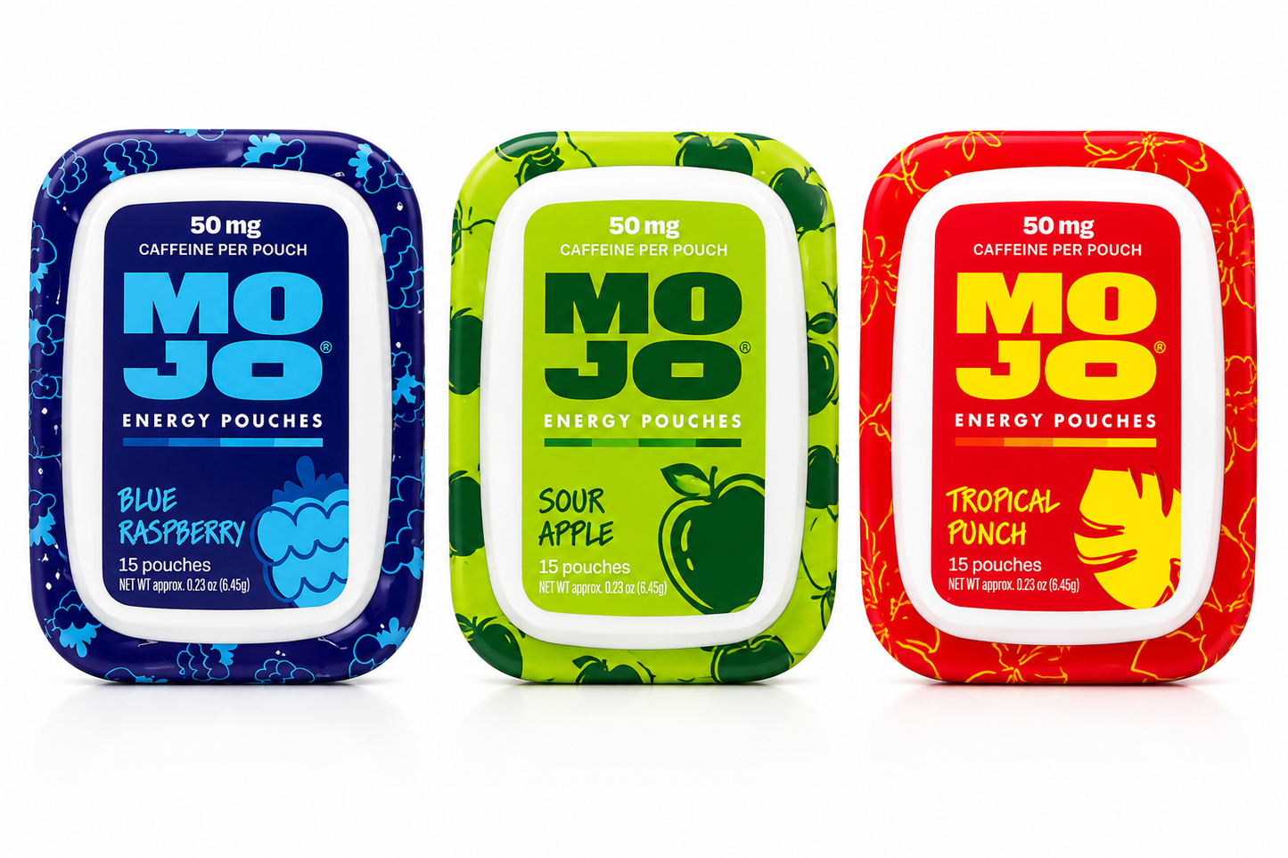 MOJO 50 mg Energy Pouches – 5 Packs (75 Pouches)
