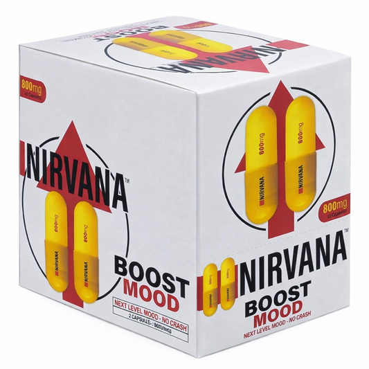 Nirvana Boost 800mg - Energy, Focus & Mood Support (24 Capsules)