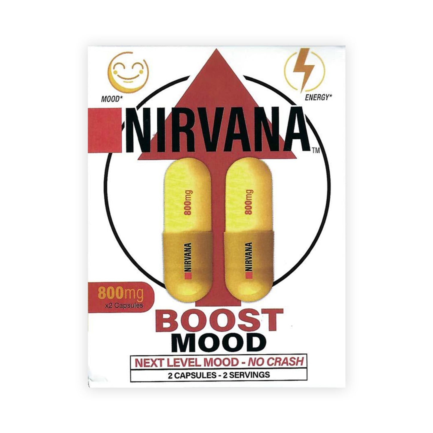 Nirvana Boost 800mg - Energy, Focus & Mood Support (24 Capsules)