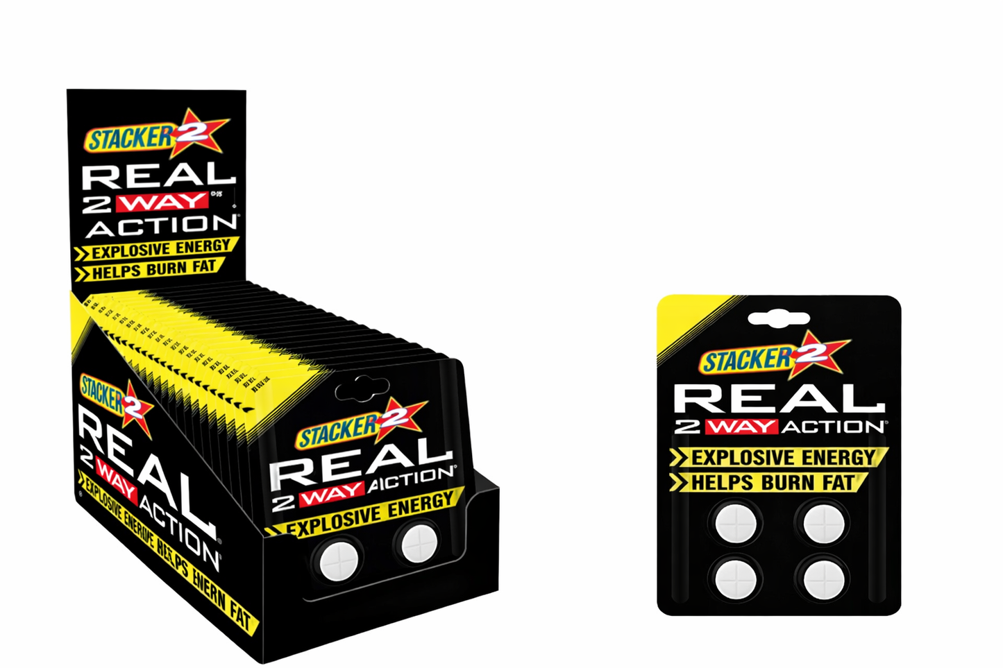 Stacker 2 Real 2-Way Action Energy Tablets – Energy & Focus Support