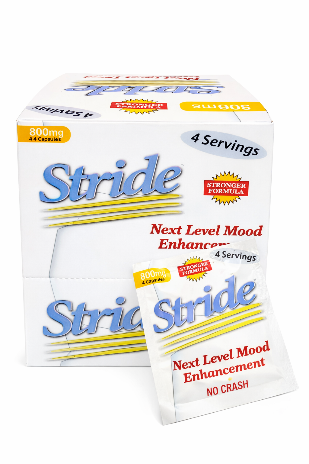 Stride 800mg Capsules – Energy & Focus Support (24 Count)