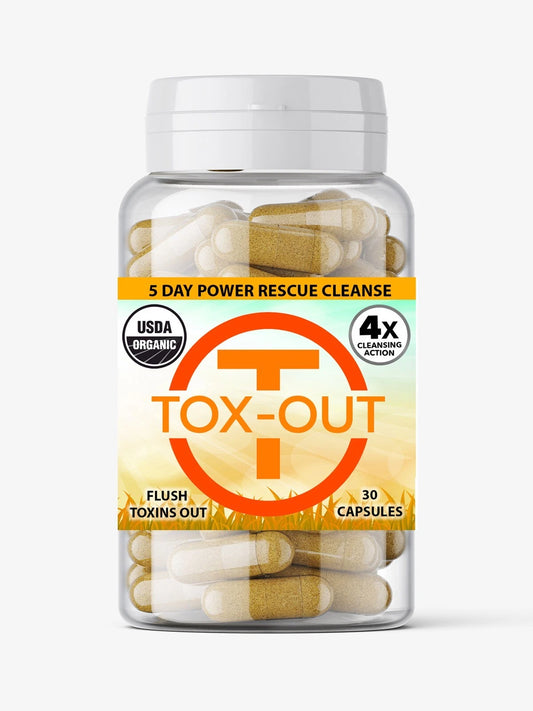 Tox-Out 5 Day Body Cleanse & Herbal Detox Support – 60 Capsules