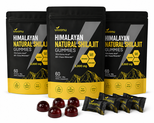 Nivonu Himalayan Natural Shilajit Gummies 3000mg 60 Count