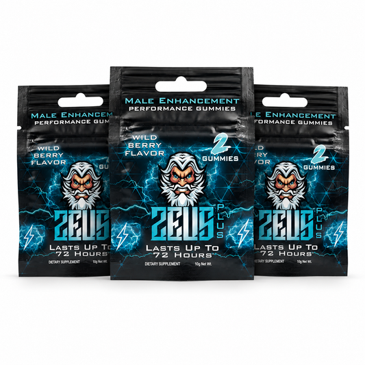 Zeus Gummies – Energy, Performance & Male Vitality Support (Single-Serve Packets)