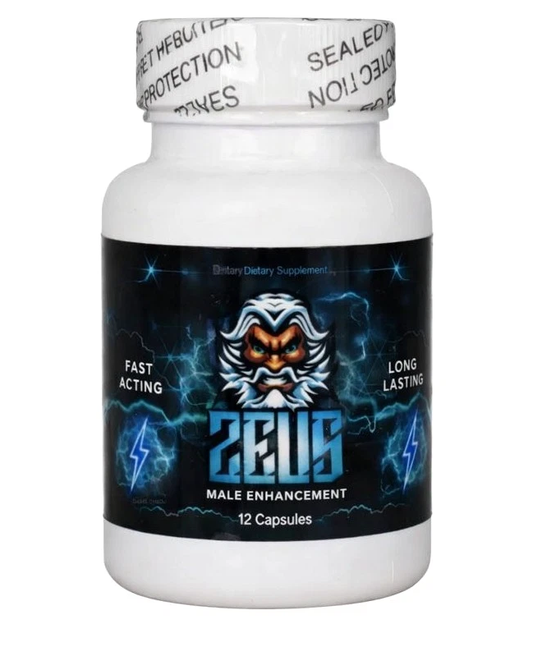 Zeus – Energy, Performance & Male Vitality Support (12 Capsule Bottle)