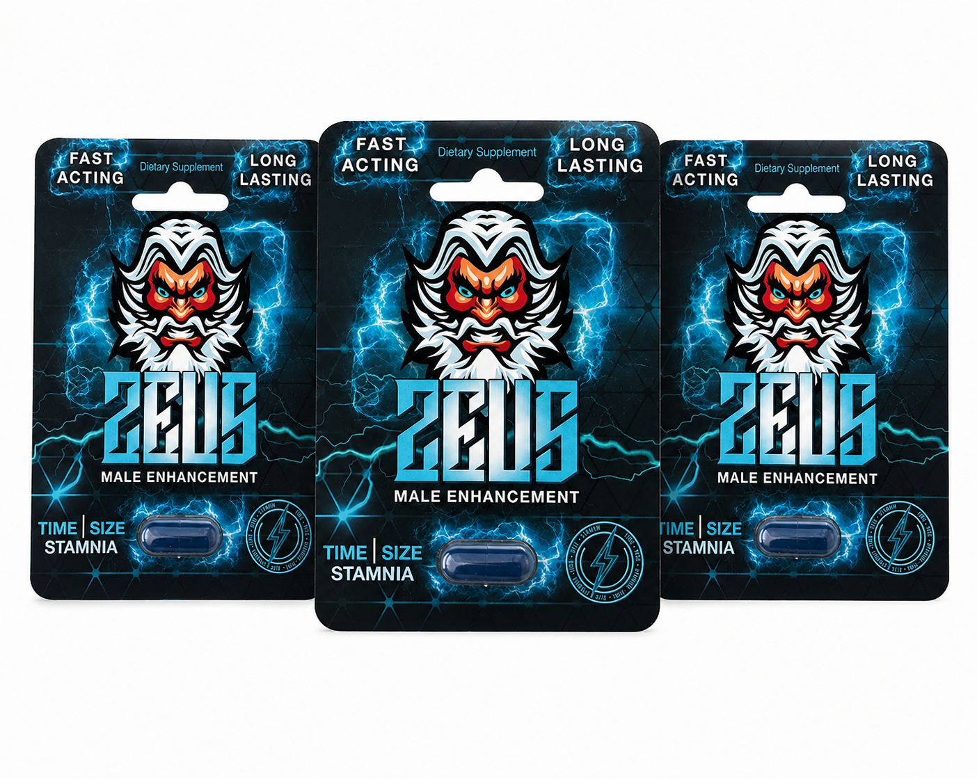 Zeus – Energy, Performance & Male Vitality Support (Single-Serve Packets)