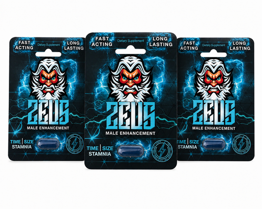 Zeus – Energy, Performance & Male Vitality Support (Single-Serve Packets)