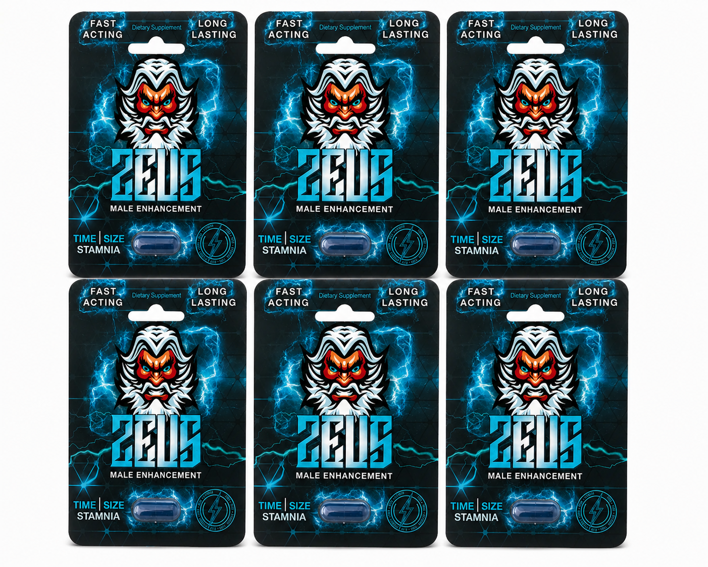 Zeus – Energy, Performance & Male Vitality Support (Single-Serve Packets)