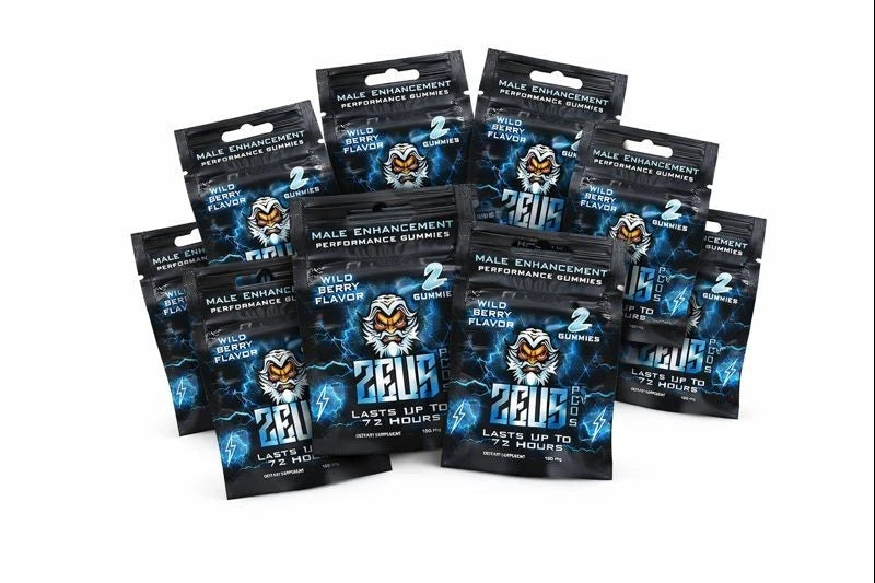 Zeus Gummies – Energy, Performance & Male Vitality Support (Single-Serve Packets)